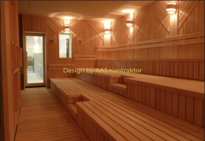 Steam room installation