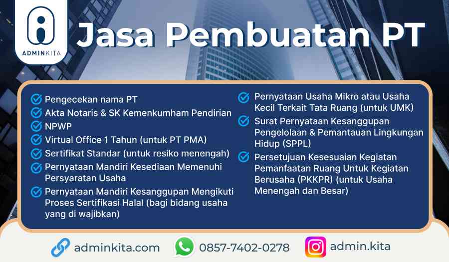 Jasa Pendirian PT