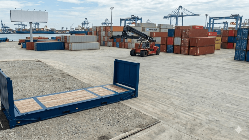 Jual Flat Rack Container Baru Second