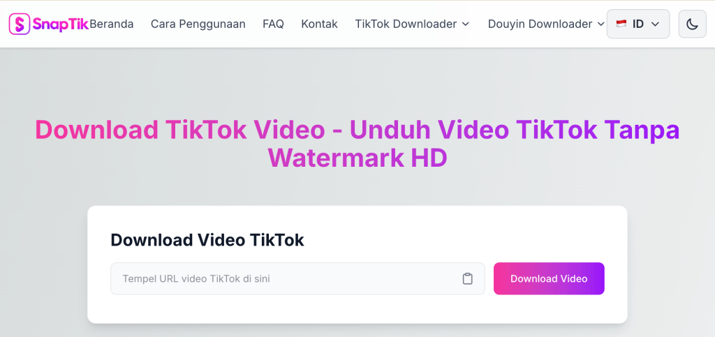 Snaptik no watermark