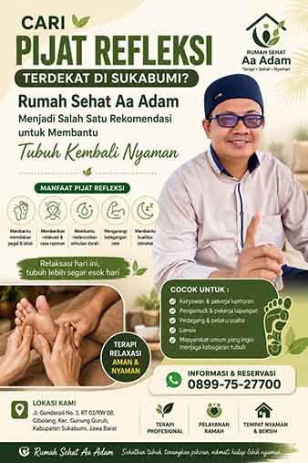 Pijat Refleksi Terdekat di Sukabumi