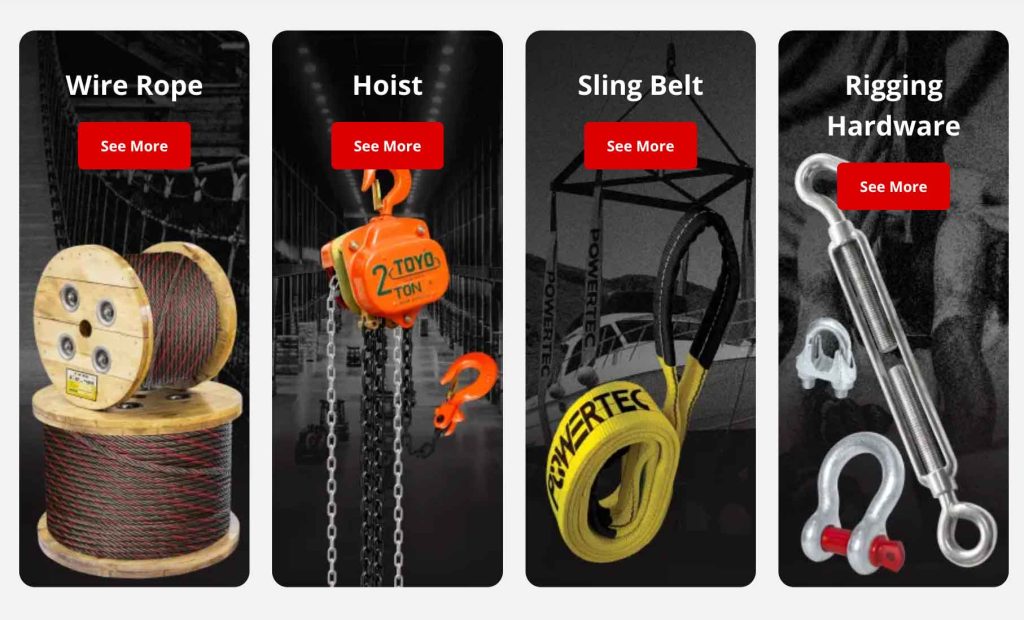 jual wire rope dan chain block berkualitas