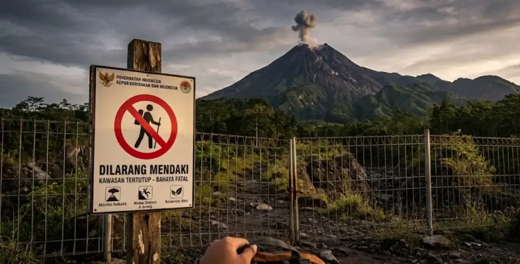 Jalur pendakian gunung yang ditutup demi keselamatan dan konservasi